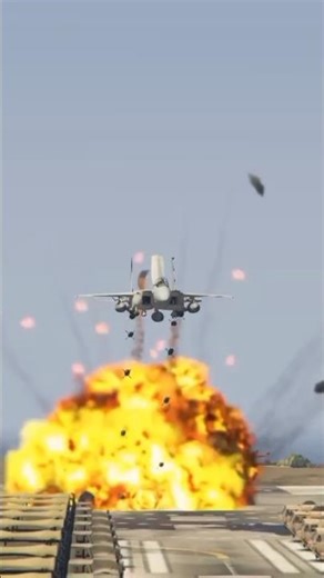 Pakistani fighter jet F16 quick attack on Indian military headquarters - Gta 5