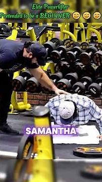 Elite Powerlifter Pretended to be a BEGINNER 🤭🤭🤭 #trolllife #prank #gym