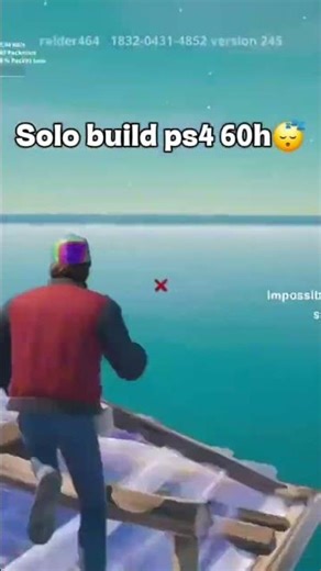 Solo build ps4 60hz😴 ! #viralvideo #fortnite