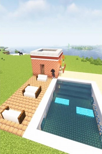 Minecraft Swimming Pool #tutorial #minecraft