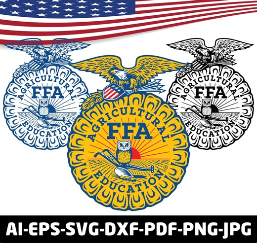 FFA Emblem Vector -SVG - Agricultural Education Logo, Cut File, Cricut, Laser Cutting - Etsy