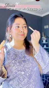 Makeup + Dress-Up full tutorial with transition ✨🧚‍♀️