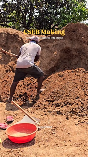 Studio People's Architect on Instagram: "CSEB - Compressed Stabilized Mud Blocks. The mix ratio has been designed for wet compressive strength of 5 Mpa - 8 Mpa with lime & cement stabilisation of 8% for a G + 2 floors load bearing structure. #mudhomes #ecofriendlyhome #sustainablearchitecture #naturalbuildings #earthenbuildings #mudhouse #archdaily #mudbuilding #architectsinhosur #pplsarchitect #earthconstruction #slowliving #healthylifestyle #cleanenvironment #hosur"