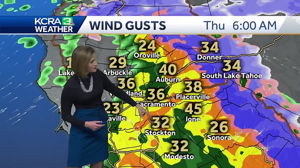 NorCal forecast: Tracking heavy rain and strong winds ahead of the Thursday morning commute
