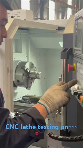 SK6150 CNC lathe testing!#machine #manufacturing #cnc #cnclathe #factory #factoryproducts