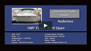 1987 Tiara 3100 Open