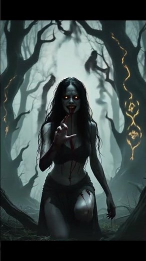 Beware the Witch: A Terrifying AI Animated Horror Short☠️ #horror #scary