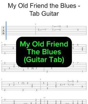 My Old Friend The Blues - Guitar Tab Solo Fingerstyle Tutorial #shorts #guitartabs #solo