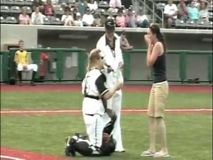Miners Baseball Engagement - MOST ROMANTIC PROPOSAL EVER!
