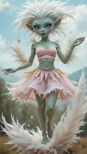 Stylish UFO Girls With Unique Hair & Outfits | Alien Dance Beauty#Shorts #UFOGirls #AlienDance