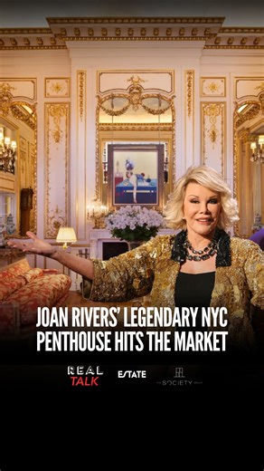 Estate Media on Instagram: "✨ Step inside Joan Rivers’ iconic Upper East Side penthouse — a Gilded Age gem designed by Horace Trumbauer in 1903. 🏛️ Join @zina_raslan of @gambinogroup as she tours this historic $35M+ mansion and even learns how to waltz in her most luxurious listing yet. 🩰 Listed by: @zina_raslan & @carlgambino.realestate Brokerage: @compass #NYCRealEstate #JoanRiversPenthouse #LuxuryListing #UpperEastSide #GildedAgeGlamour #CompassRealEstate #HistoricHomes #ZinaRaslan #Gambino
