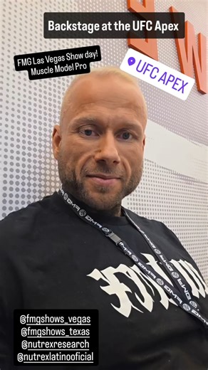 Backstage action at the #FMG Las Vegas Muscle Model Pro at the UFC Apex! 🎬#MuscleModel