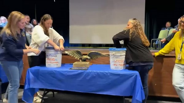 West Babylon Junior High School students open 30-year-old time capsule