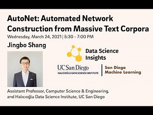 Data Science Insights | Jingbo Shang, UCSD