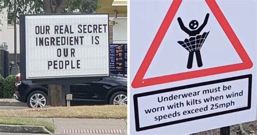 55 Unexpectedly Funny Signs People Found In The Wild (New Pics)