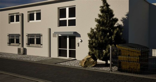 Exterior 3D Rendering – Modern Office Building with Environment Lighting. , LOLA  SURA Abebi AKINOLA