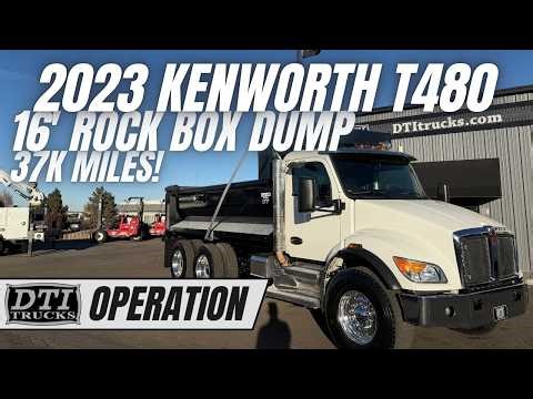 2023 Kenworth T480 Tandem Axle Dump Truck, High Lift Tailgate!