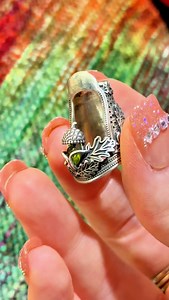 💎Gems with Jan: Peridot💎 Jan uses real precious stones in her sterling silver creations, including the Peridot! This one is for your August birthday babes! #sewingtools #thimble #thimbles #silversmith #gemstone | Thimbles for You