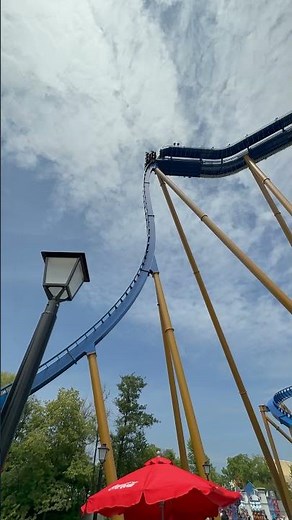 1st Drop Wrath of Rakshasa Six Flags Great America 2026 #sixflags #coaster #mousegearstv