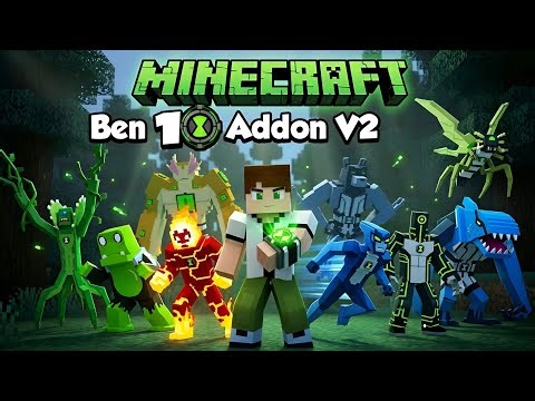 Minecraft ben 10 mod download || Mcpe ben 10 addon 1.21+ latest version v2
