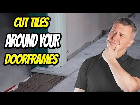 Cut Tiles Around Your Door Frames | 60 Second DIY Tips | Tiling Trade Tips
