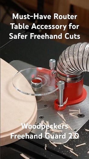 Must-Have Router Table Accessory for Safer Freehand Cuts! Woodpeckers Freehand Guard 2.0