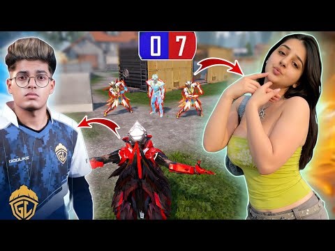 😭Got back revenge from Mythic Fashion Toxic Girls for insulting All Noob I Challenge 1vs4🤬| BGMI