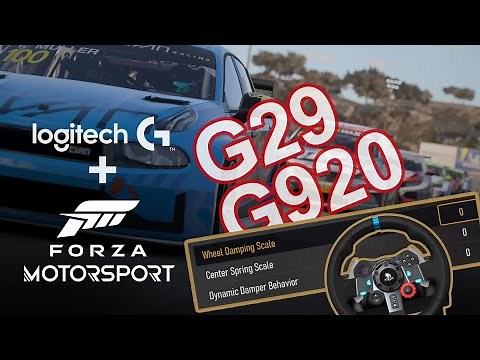 Forza Motorsport: Logitech G29, G920 BEST Force Feedback Settings Guide