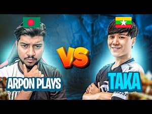 Myanmar Streamer Mog Taka vs Arpon Plays 😱 | Dangerous 1 VS 4 Fight 😨 | PUBG Mobile