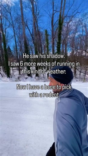 Thanks Mr. Groundhog #snow