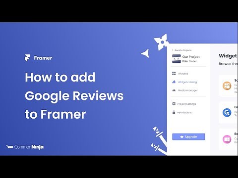 How to add Google Reviews to Framer