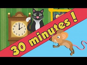 Hickory Dickory Dock Nursery Rhyme Collection | Over 30 minutes | Toddler Fun Learning