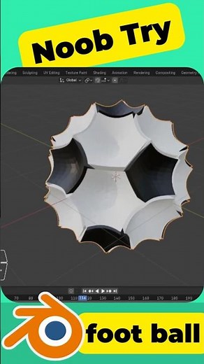 Beginner Blender: Making a Simple 3D Ball in Seconds#blender #3danimation #blender3d #blender