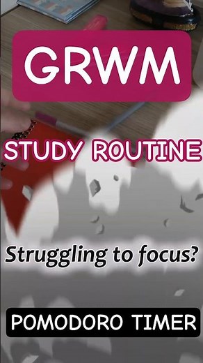 1 Hour Timer 50/10 Pomodoro Study Routine 🍵📚 #studywithme #grwm