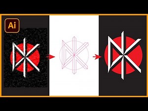 How to Vectorize Logos - Using the Line Segment & Shape Builder Tool - Adobe Illustrator Tutorial