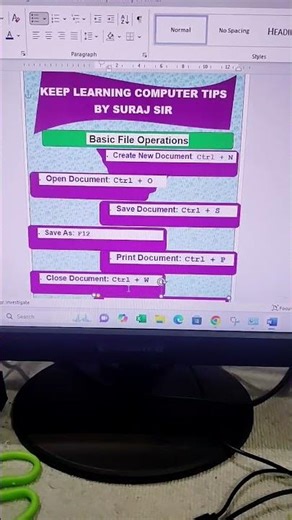 Ms word shortcut trick #beginners #computer #microsoftword #shortcutkeys