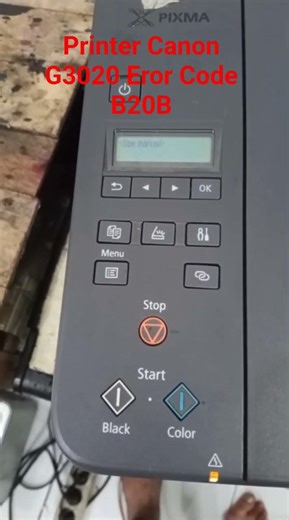Service Printer Canon G3020 Eror Code B20B / blink 10X