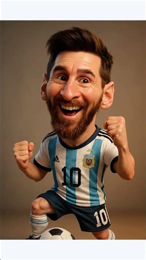 Messi in 3D! Epic Cartoon Transformation
