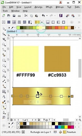 INI DIA KODE WARNA EMAS YANG SERING SAYA PAKAI DI COREL DRAW #youtubeshort