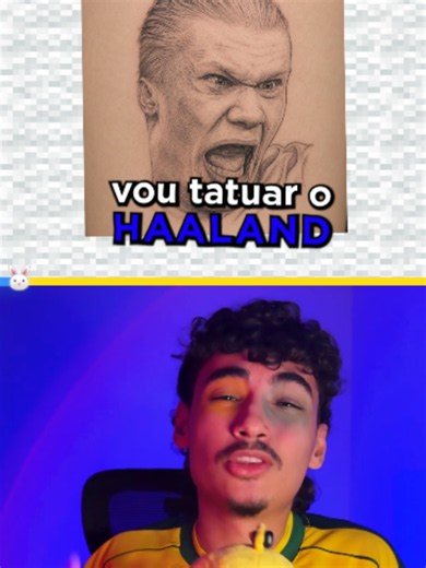 VOU FAZER UMA TATUAGEM DO HAALAND 😭 #viral #curiosidade