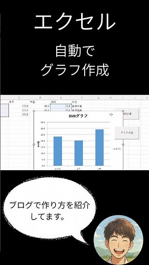 エクセルでグラフを自動作成 #excel #vba #マクロ #自動化