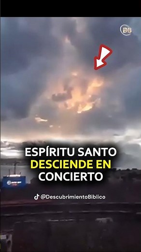 The Holy Spirit descends like Fire at a Christian Concert, filling the place of Worship.