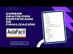 📢 Aulafacil.com - Los mejores CURSOS ONLINE GRATUITOS con CERTIFICADO 2024