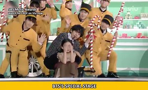 【SBS Music Awards: http://bit.ly/2tia6V7】 Anyone else envious of the child actress, Goo Sarang? 😍 Lucky her! Catch BTS’s full performance on #SBSMusicAwards for FREE on Viu now. Install the Viu app and register for FREE to download your favourite Asian entertainment anytime, anywhere! | Viu Singapore