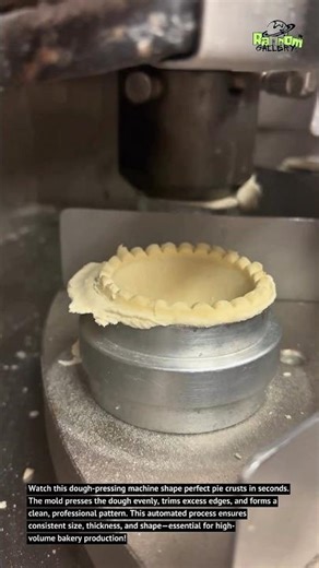 Amazing Pie Crust Forming Machine! Ultra-Fast Dough Pressing