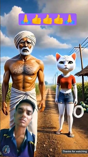 किसान बिल्ली और तरबूज