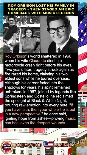 Roy Orbison Lost His Family in Tragedy – Then Staged an Epic Comeback with Music Legends2