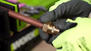 Electric Flaring Tool Kit 1/4" - 3/4" Power Flaring Tool Kit, Copper Flaring Tool HVAC Flare Gauge 5 Sizes Clamps 45 Degree Eccentric Copper Tube Flare Gauge Set with 2200mAh for Copper Aluminum Pipe