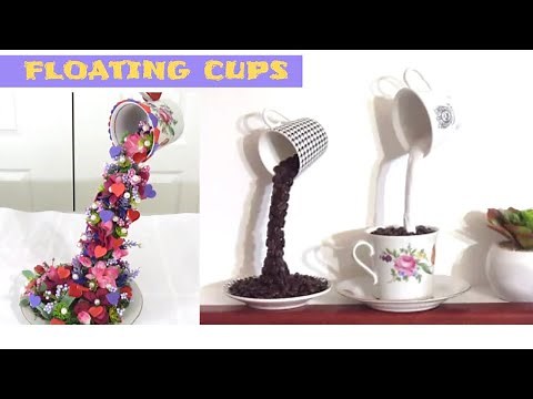 DIY: Floating coffee cup | Floating tea cup | Home decor ideas | Arts and Crafts