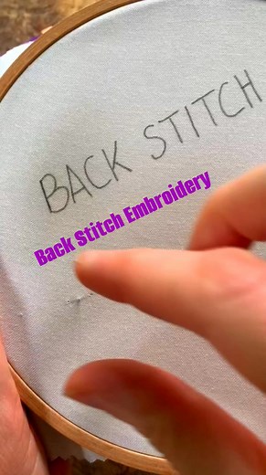 3.4K views · 22 reactions | Back Stitch Embroidery Demo #basicembroiderystitch #backstitch #embroidery #handsewing #sewing #fbreelsfypシ゚viralシ #highlighteveryone | Sew Dreams Come True | Facebook